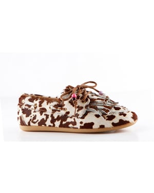 DWRS Label Latty fringes cow hair on