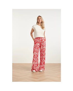 Smashed Lemon Elegante witte top met kapmouwtjes |