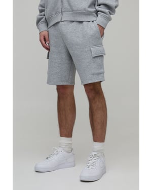 Basic Slim Fit Cargo Jersey  Short