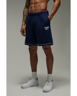 Training Dept Contrast Stitch 7inch Short