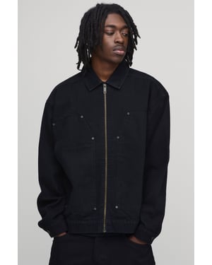 Carpenter Zip Up Co-Ord Denim Jacket