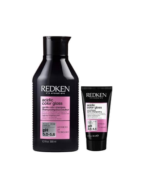 Redken Acidic Color Gloss Shampoo 300ml And Acidic Color Gloss Conditioner 50ml Duo