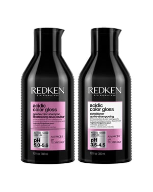 Redken Acidic Color Gloss Sulphate-free Shampoo 300ml And Acidic Color Gloss Conditioner 300ml Duo