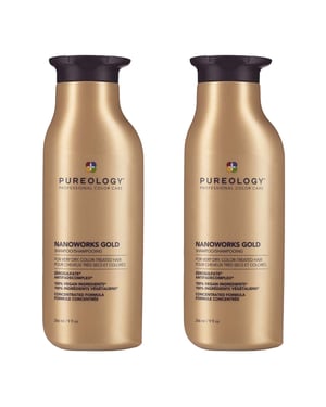 Pureology Nanoworks Gold Shampoo 266ml Double