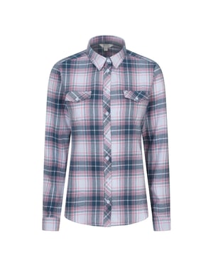 Mountain Warehouse Dames/Dames Willow Flanellen Overhemd (Gebroken wit)