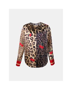 Mucho Gusto ® blouse copenhagen luipaard kers print