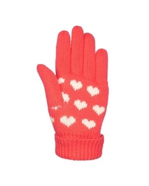 Trespass Meisjes Mary Harten Handschoenen (Aardbei)
