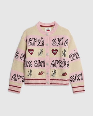 River Island Girls Cardigan Nephthys Pink Après Ski