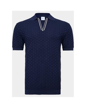 R2 Amsterdam Polo korte mouw zipper polo short sleeve cott 132.polo.018/010