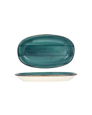 By Bone Serveerschaal harmony tropical porselein 34x20.5 cm set van 2