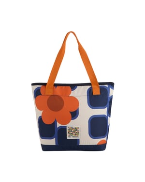 Regatta Orla Kiely 16L Giant Square Flower Cooler Tote Bag (Orange)