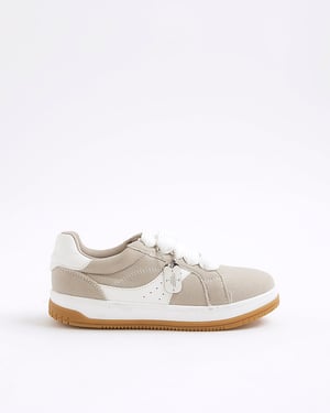 River Island Boys Trainers Grey Lace Up Sneakers