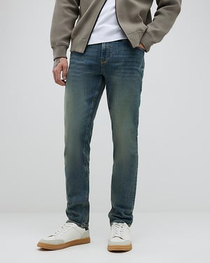 River Island Mens Slim Fit Jeans Blue Denim Super Stretch