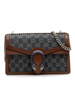 Pre-owned Small Gg Denim Dionysus Shoulder Bag