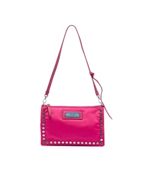 Pre-owned Tessuto Studded Etiquette Shoulder Bag