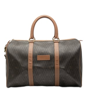 Pre-owned Honeycomb Coated Canvas Travel Bag