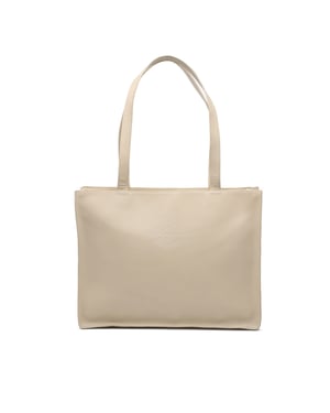 Pre-owned Lambskin Embossed Cc Camellia Tote