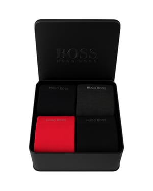 Hugo Boss Men's 4-Pack Socks Set Gift Box Multicolor