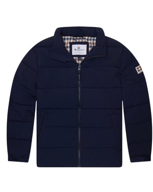 Aquascutum Active Sp Marinblå Mockneck Pufferjacka