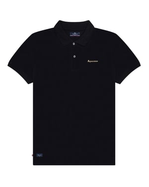 Aquascutum Active Cotton Polo Dry-fit Black Polo Shirt