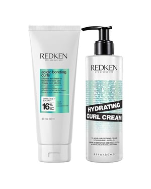 Redken Acidic Bonding Curls Leave-in Treatment 250ml & Hydrating Curl Cream 250ml Duo