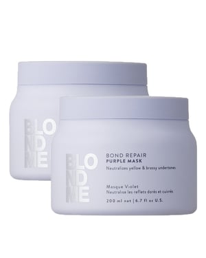 Schwarzkopf Blondme Bond Repair Purple Mask 200ml Double