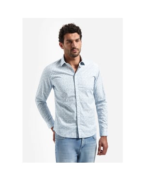 No Excess Heren overhemd 31450238 030 blue