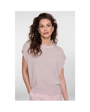 Geisha 64090-70 421 pullover sl/less old pink/lurex