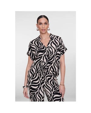 Geisha 63295-70 999 top bi-color black/sand