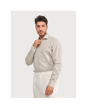 Blue Industry Het cotton linnen overhemd |