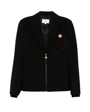 Casablanca Zip-up Sports Tailoring Svarta Jackor