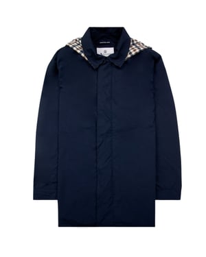 Aquascutum Active Opvouwbare Trenchcoat In Marineblauw
