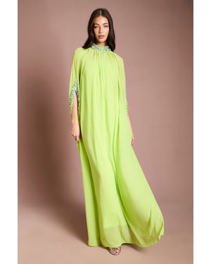 Coast Muse Chiffon Cape Dress