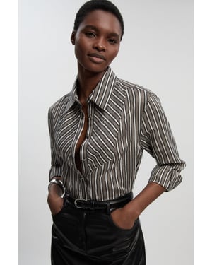 Poplin Stripe BIb Woven Shirt