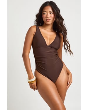 Tummy Control Plunge Swimsuit