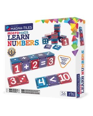 Magna Tiles Magna-tiles® micromags leer cijfers 56 stuks