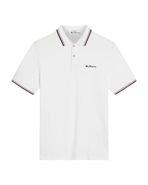 Ben Sherman Heren Signature Pique Polo Shirt (Wit)