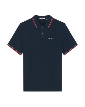 Ben Sherman Heren Signature Pique Poloshirt (Donkerblauw)