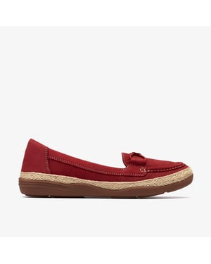 Elaina Milly Red Nubuck Shoes