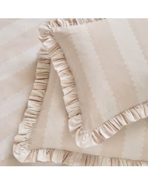 Wylder Birdie Stripe Ruffle Pillowcase Pair