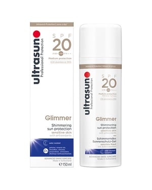Ultrasun Sensitive Glimmer Spf20 150ml