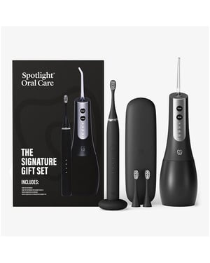 Spotlight Oral Care Signature Gift Set - Sonic Pro & Uv Water Flosser - Black