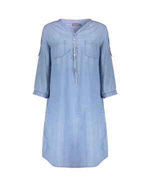 Geisha Dress bleached denim