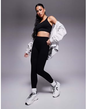 4505 sömlösa högmidjade träningsleggings i svart
