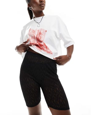 ASOS DESIGN spetsleggingskort i svart