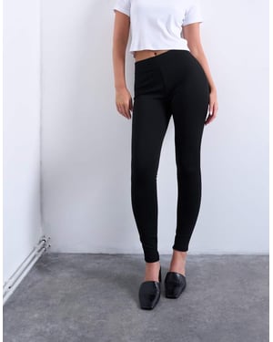 Topshop Hourglass hel långa tyngdkraft leggings i svart