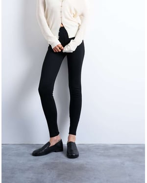 Topshop hel längd tungviktsleggings i svart