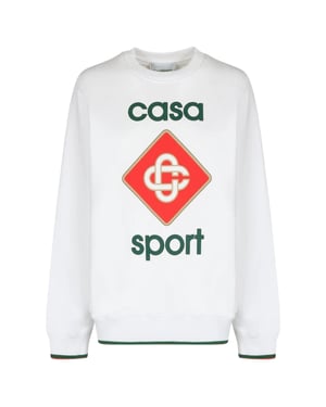Casablanca Bold Casa Sport Logo Vit Tröja