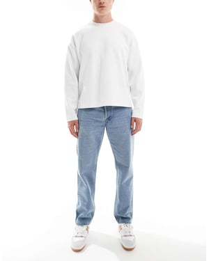 ONLY & SONS raka jeans i ljusblå tvätt