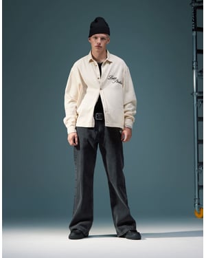 ASOS DESIGN vida flare jeans i tvättad svart